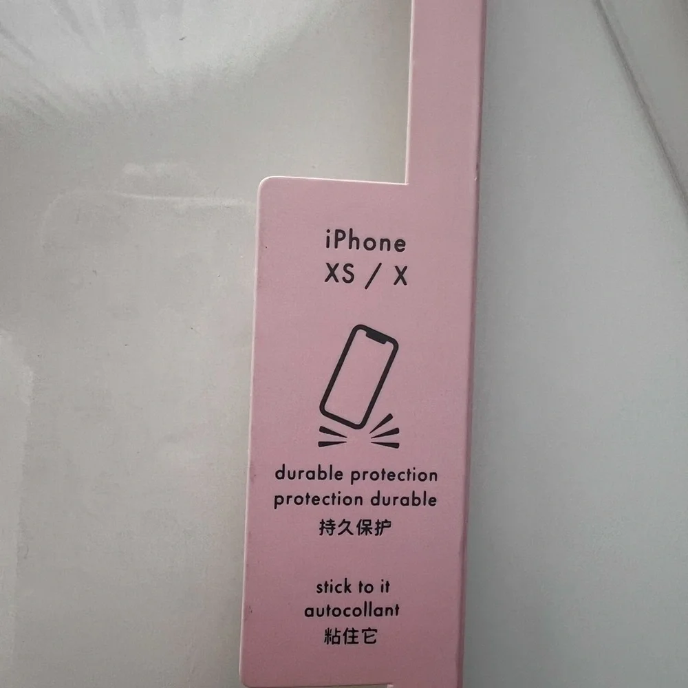kate spade Pink and White Striped iPhone XS / X Ring Stand Case